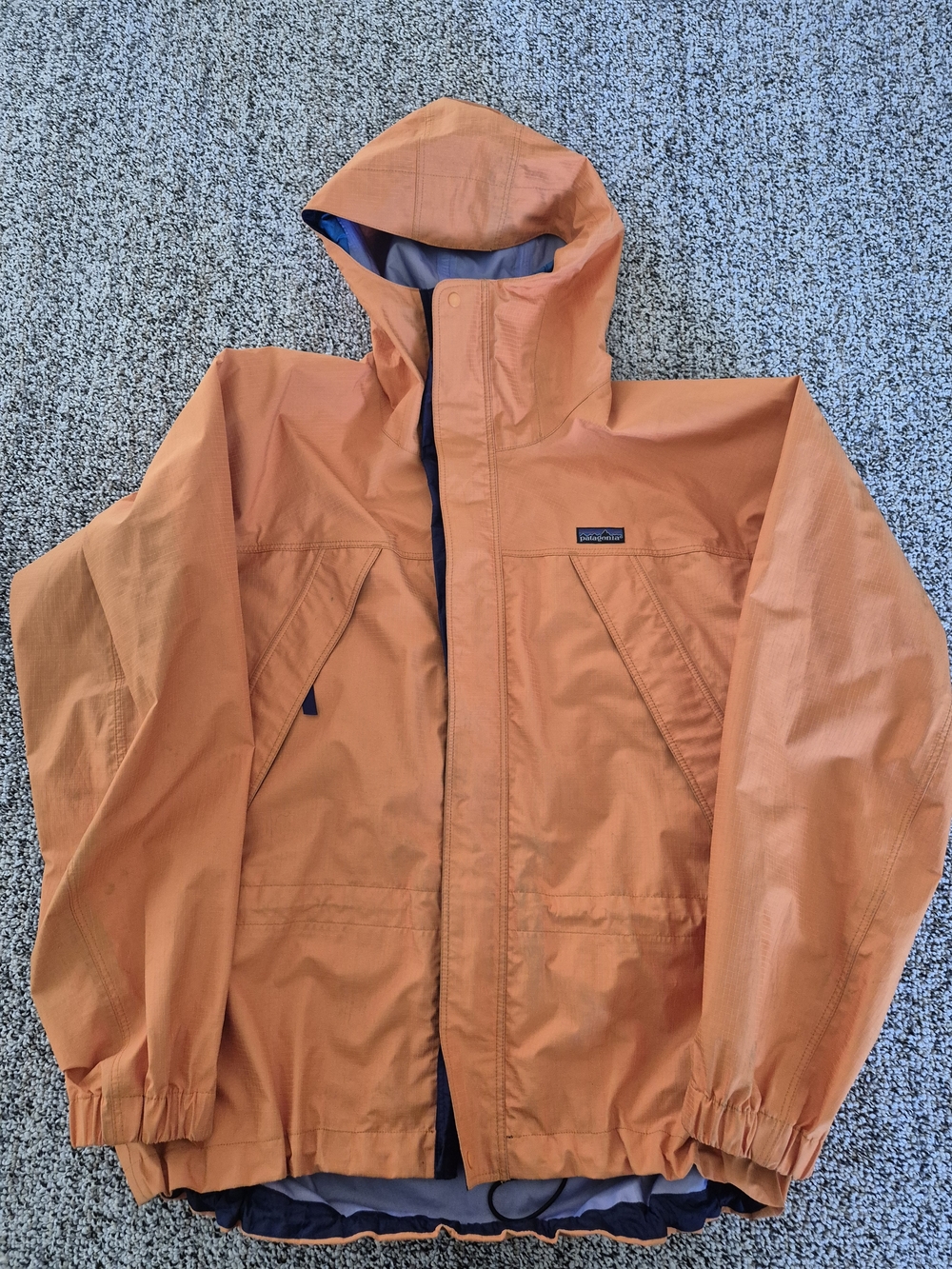 Vintage 1990s Patagonia Full Zip Rain Jacket Men's Large Streetwear 90s Patagoni